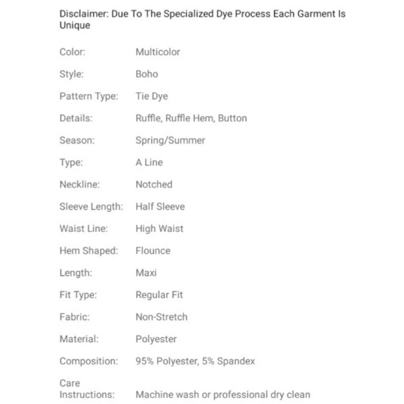 NEW Blue Tie Dye Maxi Dress - Picture 6 of 7